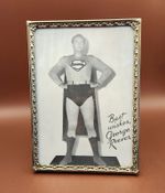 Rare Vintage 1950s George Reeves Superman Postcard Original Mailed Postmarked 