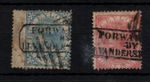 Ceylon 1867-68 1d blue & 3d carmine SG61-62 unusual Forwarding PMK WS44288