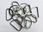 Large 60mm D Rings WELDED Metal Silver Polished Quality Fasteners D Ring Dee D15
