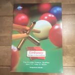 Fully autographed Embassy World Championship Snooker Programme, Apr- May 2004