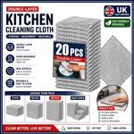 Solara Lux Non-Scratch Wire Dishcloths, Quick dry Metal Scourer Rags 20 Pack ...