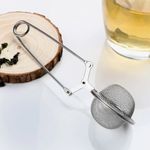 Steel Tea Infuser Strainer Ball Sphere Mesh Strainer Coffee Herb Spice