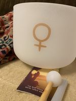 Meinl Sonic Energy 12" Planetary Tuned Crystal Singing Bowl, Venus 221.23Hz Etc