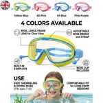 Kids Anti-Fog Swimming Goggles Pool Swim Adjustable Glasses Children Boys Girls