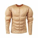 Long-Sleeved Padded Muscle Costume Shirt Realistic for Role-Play, Themed Parties