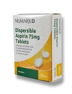 Numark Dispersible Aspirin 75mg - 84 Tablets - (MAX 1 PER CUSTOMER)
