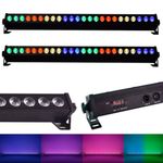 PAIR - CFX Vibebar8 - 8 Segment 24 x 3W RGB LED Wall Bar - DMXWall wash -SEE VID