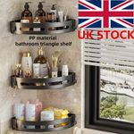 1-3 Pcs Shower Organizer Shelf, Shower Shelf Caddy Storage Holder Corner Black