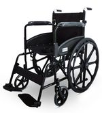 Self Propelled Wheelchair Folding Black Lightweight Foldable Manual Wheel Chair