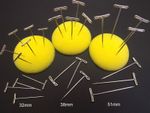 Macramé Craft T Pins Modelling Art Wig 3 Sizes in Hard Steel or Mild Steel