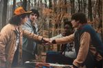 Gaten, Noah, Caleb & Finn Hand Signed Stranger Things 18x12 Cast Photo + COA