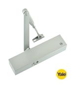 DOOR CLOSER 7000 SERIES FIRE RATED CE MARKED OVERHEAD YALE - SILVER FINISH - NEW