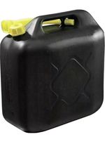 20L FUEL JERRY CAN PETROL DIESEL WATER WITH POURING SPOUT ( 20 L ) BLACK