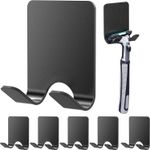 6 Pack Shower Razor Holder Waterproof Stainless Steel Adhesive