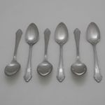 CORONET Design SHEFFIELD Made Stainless Steel Cutlery Six Dessert Spoons 17.8 cm