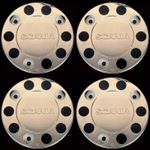 4 pcs 22.5" Polished Stainless Stell Wheel Cover Trims For SCANIA TRUCK-BUS