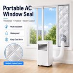 Portable AC Window Seal Kit Insulated Air Conditioner Window Seal Cover