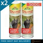 2 x NEUDORFF CAT REPELLENT SUPER STRENGTH 500G NATURAL NON-HARMFUL EFFECTIVE NEW