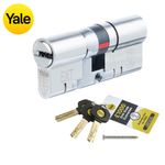 Yale uPVC Door Lock TS007 3* Star Euro Cylinder Anti Snap bump  Key/Key - Nickel