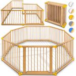 Kiduku® Playpen Baby Playpen Door Barrier Foldable Fireplace Guard