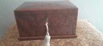 Antique Edwardian Burr Yew Jewelry Box