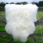 Natural White Real Icelandic Sheepskin XXL 110-120 cm Long Fur Area Rug Throw