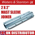 Join-200 (10 Bolt) Mast Sleeve Joiner For 2 X 2" Mast Poles