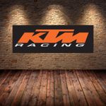 ktm racing black Banner Garage Workshop mancave PVC sign workshop pitlane