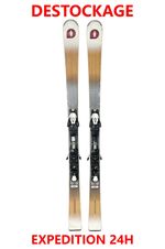 Adult Ski WHITE DOCTOR Used Size: 171 cm = 1 meter 71 + Bindings