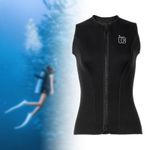 3mm Women Wetsuit Suit Soft Quick Warm Swimsuit Sleeveless Vest for Diving