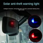 Solar Power Car LED Fake Dummy Alarm Warning Security Anti Theft Flashing Light
