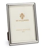 5x3,5”in Hallmarked Solid 925 Sterling Silver Photo Frame 7372/9x13 Wood Back UK