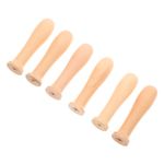 Khaki Wooden Rolling Pin Handle Replacement for Smooth Dough Rolling