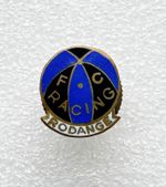 VTG OLD RARE FC RACING RODANGE  ENAMEL FOOTBALL BADGE PIN ABZEICHEN SPORT