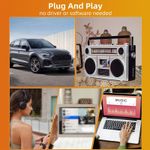 ⁺Car Wireless Cassette Receiver With Remote Control Bluetooth Tape Player To Aux