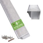 Gutter Guard 100ft Stainless Steel Micro Mesh 6in K Style DIY Debris Protector