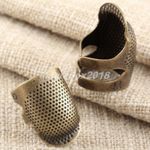 DIY Sewing Tool Antique Metal Brass Thimble Needles Partner Finger Protector 1pc