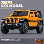 1:32 Jeep Wrangler Rubicon Off-Road Car Alloy Model Car Toy Diecasts Metal Casti