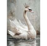 SWAN SERENITY A3 Decoupage Fiber Paper Redesign with Prima 3 Sheets 11.7”x 16.5”
