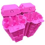 Stunning Pink Egg Boxes 1/2 dozen - Pretty Cartons for your girls - Smooth Lid