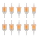 For 1/4" or 5/16" fuel lines Petrol Inline Fuel Filter Gas Car 10pcs Universal 