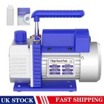 1/3HP 3.5CFM Vacuum Pump HVAC Refrigeration R134A Adapter Pressure Gauge