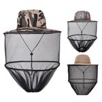 Head Net Hat with Hidden Mesh Outdoor Fishing Hat Sun Hat for Outdoor Men/Women