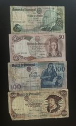 Set Of 4 Banknotes Portugal 🇵🇹