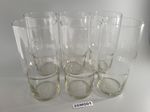 6x glass GDR super strong Severit 0.5 liter transparent beer glass wheat glass #26m001