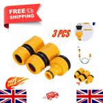 3 Packs Garden Water Hose Pipe Tap Connector Conection Fitting Adaptor Hoselock