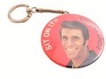 Happy Days Fonz Is Cool Sit On It Vintage TV Series Key Ring Mirror ©1977 V.Rare