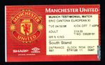 Manchester United v Eric Cantona Euro XI 1997-1998 Testimonial Ticket 24/02/1998
