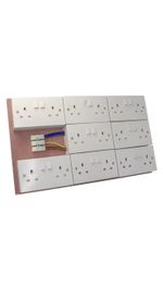 MDF Board Relay Contactor Timer Switch Hydroponic Light Fans 6-26 UK plug socket