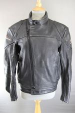 CLASSIC SWIFT LEATHERS BLACK BIKER JACKET 38 INCH